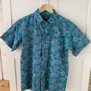 Ariat Boys Daxton Cactus Button Down Shirt